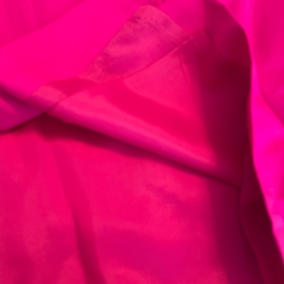 Vintage Nordstrom Wool Women's Hot Pink Pencil Skirt | Size 10 - Picture 4 of 6